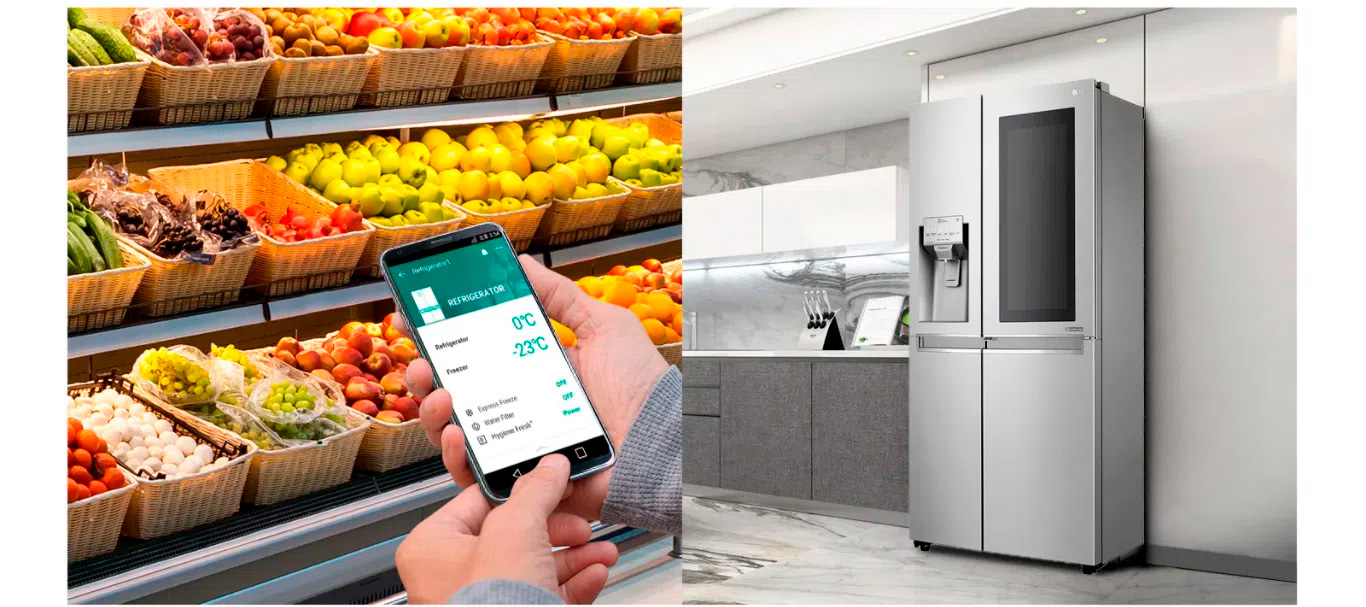 Geladeira LG Automático Side by Side - 601L New Lancaster Instaview GC-X247CSB1